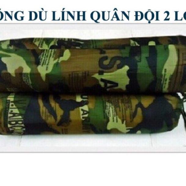 Võng dù 2 lớp họa tiết lính