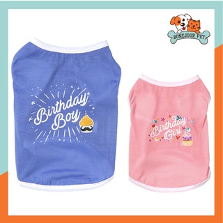 Áo Thun Sinh Nhật #Birthday cho Chó Mèo Thú Cưng Bonjour Pet Sài Gòn