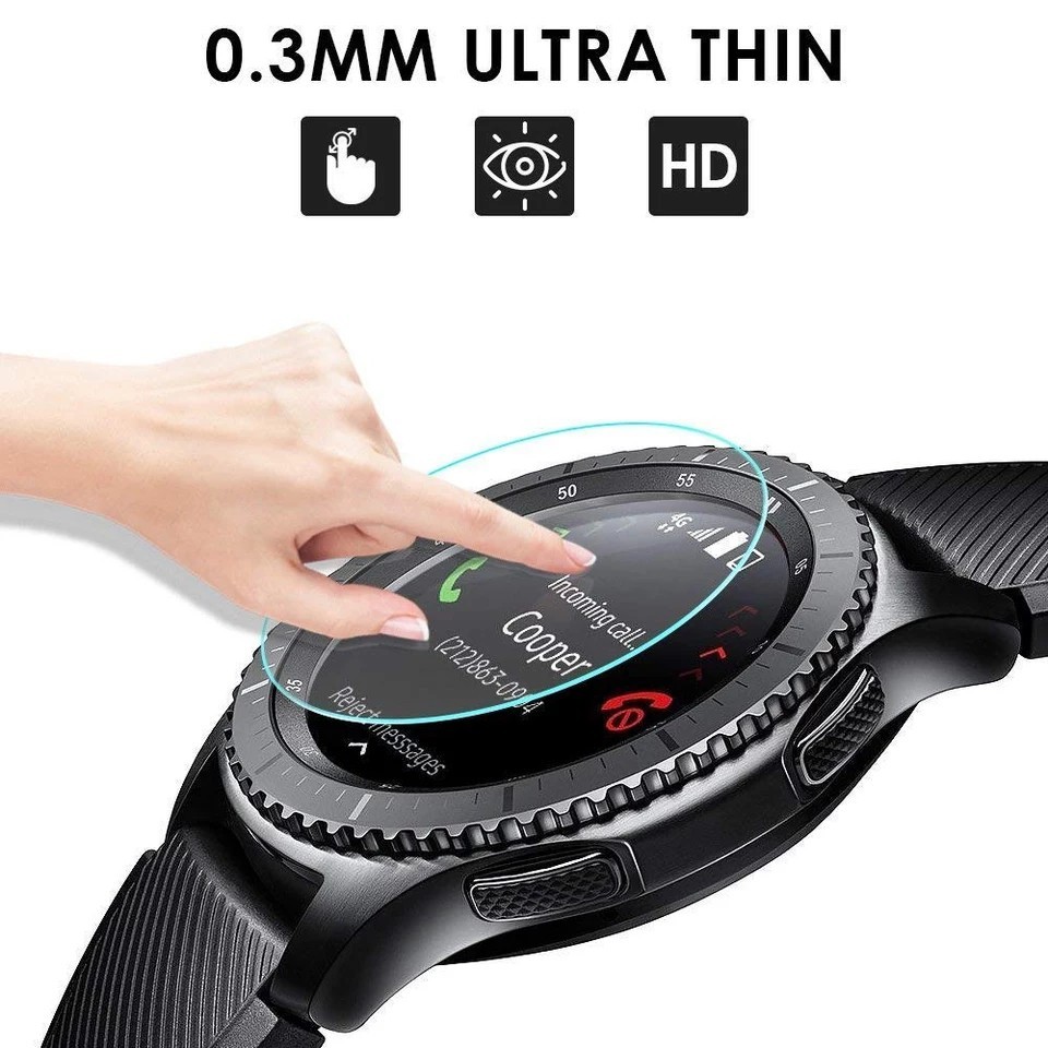 Kính cường lực 2D chống trầy xước bảo vệ cho đồng hồ Samsung Gear S3 Frontier/ Classic/ Samsung galaxy watch 46