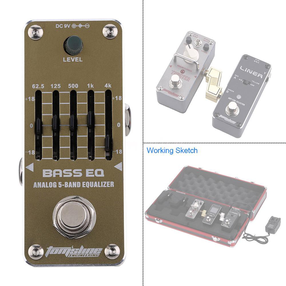 Thiết bị tạo hiệu ứng dập chân cho đàn ghi ta chuyên dụng Aroma aeb-3 bass EQ