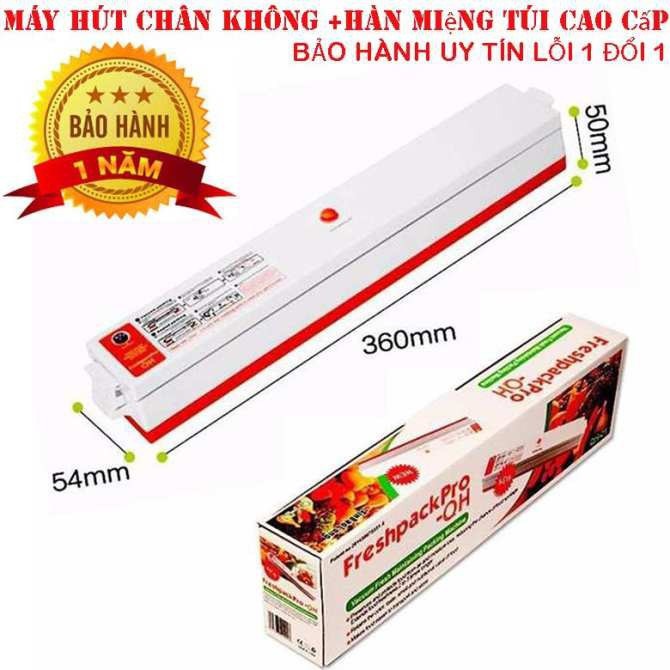 Máy hút chân không thực phẩm, hàn miệng túi fresh pack pro - Tặng kèm túi đóng hàng