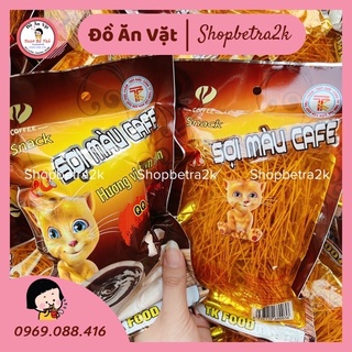 Snack sợi màu cafe