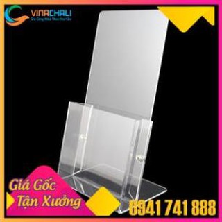 Kệ Mica đựng tờ rơi (brochure) 1 ngăn A5 (KT: 15.5 x 10 x 22cm)