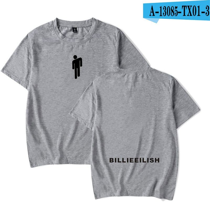 Áo Thun Cotton Tay Ngắn In Hình Billie Eilish Plus Size 4XL 253A Thời Trang Unisex