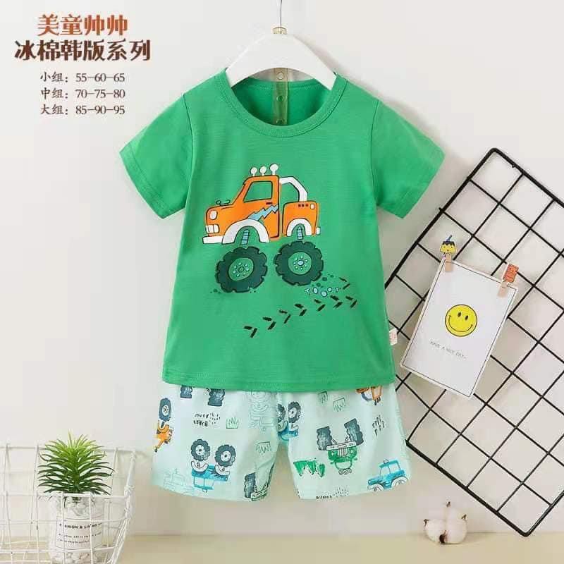 Bộ Cotton Xuất Hàn Hàng Quảng Châu Cho Bé (Size Nhỡ Từ 15-21kg)(SP001463 )