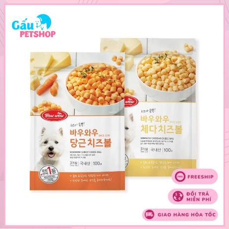 Phô mai viên Bowwow bổ sung canxi và chất xơ cho chó mèo hamster