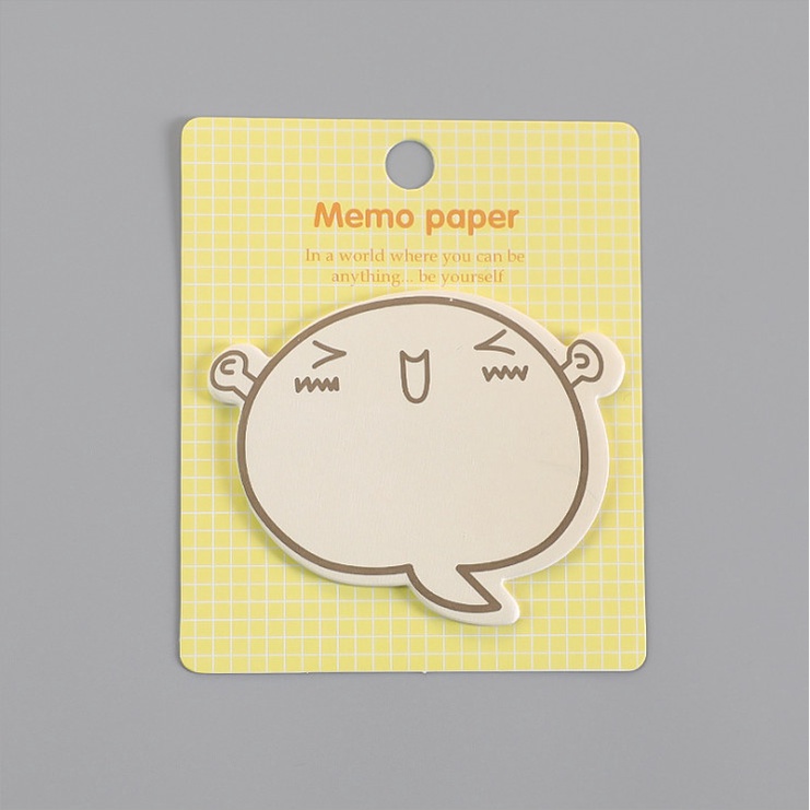 Giấy nhớ, giấy note, flashcard hình con ma ngộ nghĩnh BAG U NOTEMA031