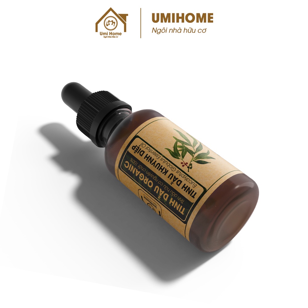 Tinh dầu thơm phòng Khuynh Diệp hữu cơ UMIHOME nguyên chất 10ml