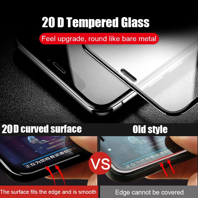 Kính cường lực bảo vệ toàn diện màn hình cho iPhone Se2 X Xs Max Xr 8 6 6s 7 Plus 11 Pro