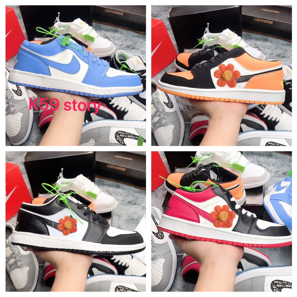 Giày thể thao JORDAN cổ thấp, giày jordan1 xám xanh đủ màu đủ size nam nữ mới cao cấp HOT HOT!!! | BigBuy360 - bigbuy360.vn