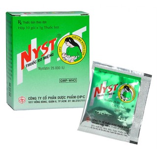 Thuốc rơ miệng Nyst OPC - tưa miệng, rơ lưỡi ngăn ngừa nấm ở trẻ em