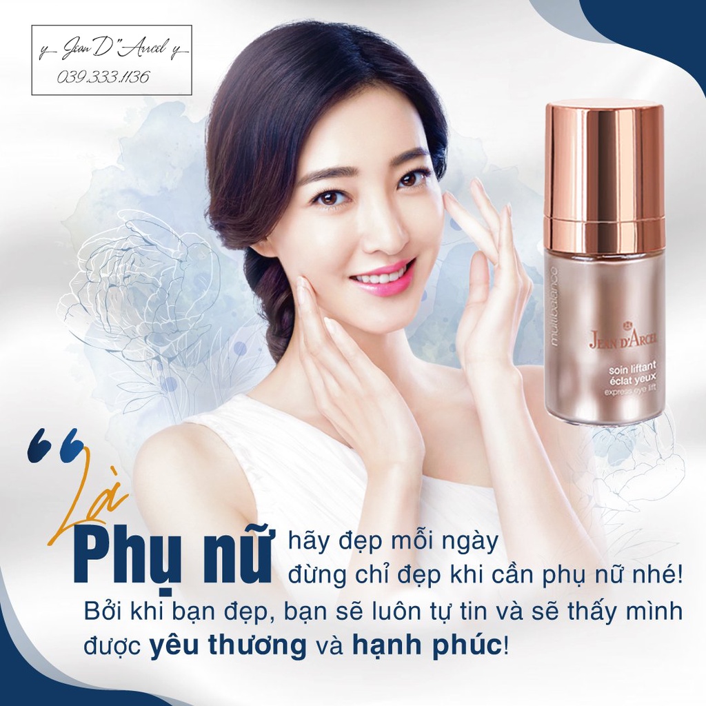 Kem dưỡng giúp giảm nếp nhăn và chảy xệ vùng mắt Jean D'arcel _ Express Eye Lift j77 15ml