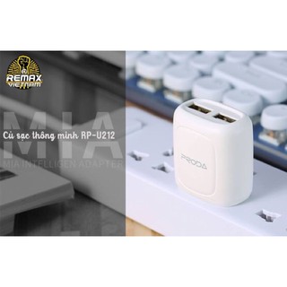 Củ sạc thông minh 2 cổng USB REMAX RP-U212