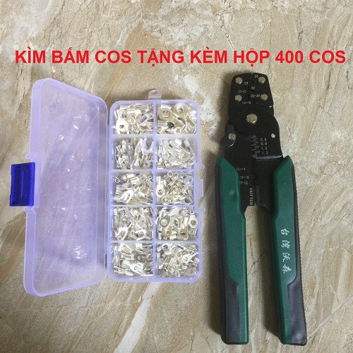 Kìm Bấm Cos Đa Năng Tặng Kèm Hộp 400 Cos