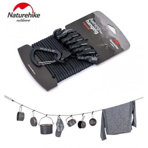 Dây treo đồ dã ngoại đa năng dài 4.3m Naturehike NH19PJ040