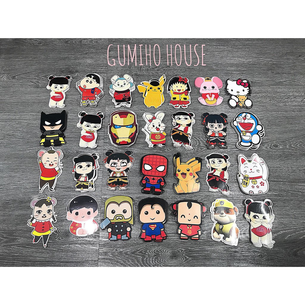 Set 5 Bao lì xì chibi dễ thương giá rẻ