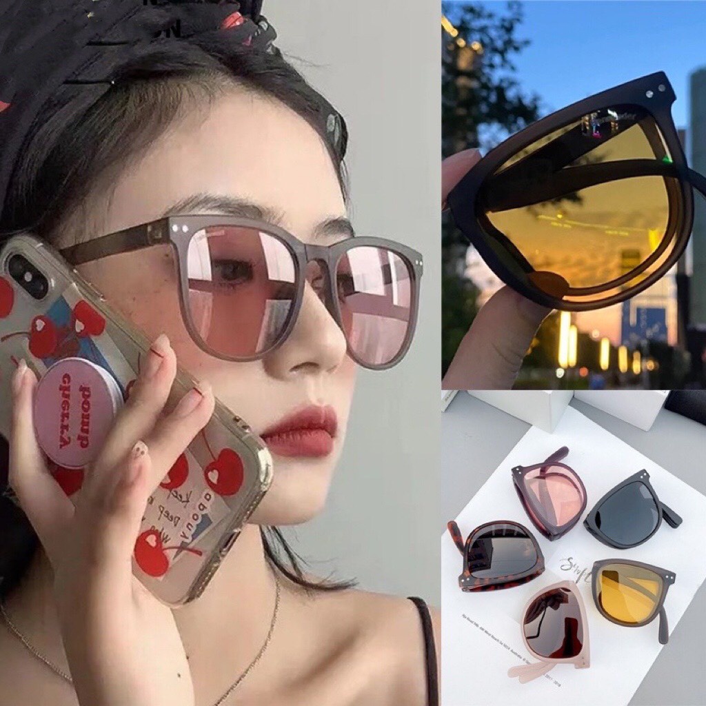 Kính râm phân cực Chống Tia UV400 xếp gọn thời trang mới dành cho nam và nữ