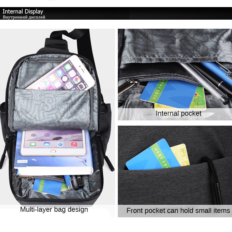 Túi Đeo Chéo Nam Nữ Vải Oxford Đẹp Phong Cách Thời Trang Hàn Quốc Senkey &amp; Style X370