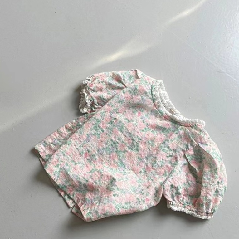 Set Áo Thun Ngắn Tay + Váy Yếm Denim Dễ Thương Cho Bé Gái