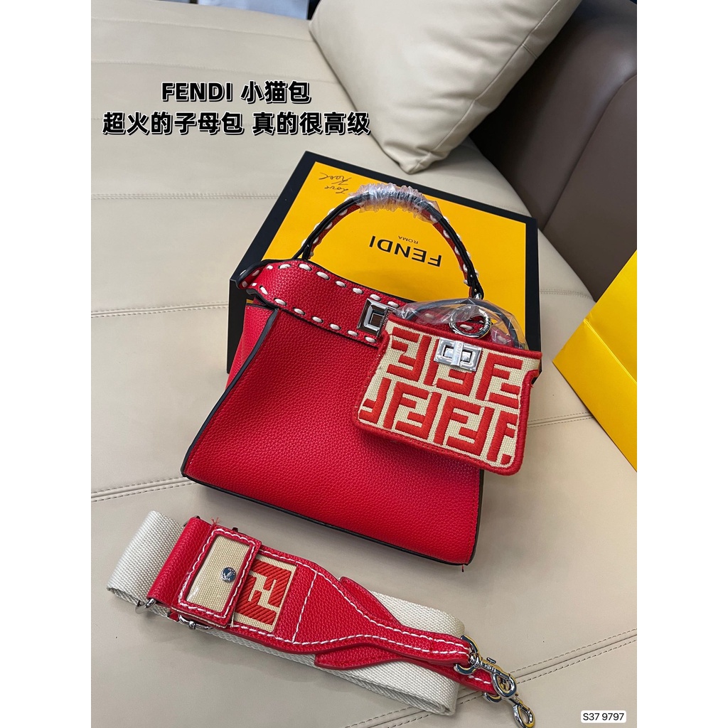 Túi xách nữ da thật 𝑭𝒆𝒏𝒅𝒊 FD cao cấp, thiết kế hiện đại, sang trọng