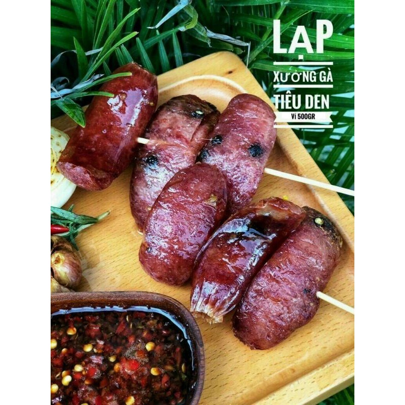1kg Lạp Xưởng Gà Tiêu Đen, Loại Thượng Hạng [FREE SHIP] TỪ ĐƠN 50K, [Loại Đặc Biệt] Hàng ngon nhà làm