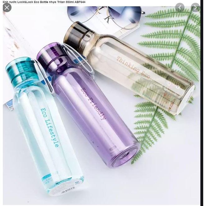 Bình nước nhựa Lock&amp;Lock Eco Bottle nhựa tritan 550ml ABF644