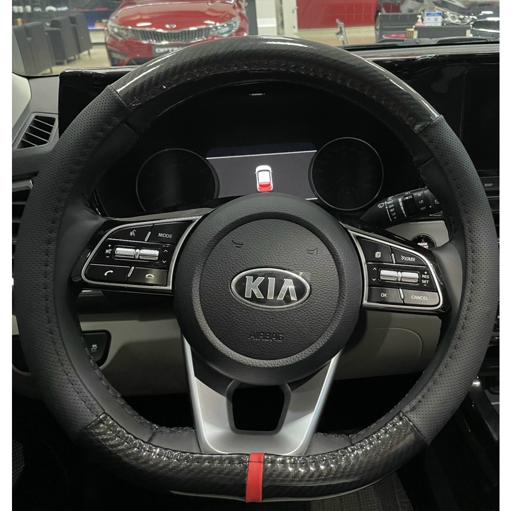 Bọc vô lăng D Cut dành cho xe ô tô Kia Seltos, Kia Sonet, Suzuki XL7