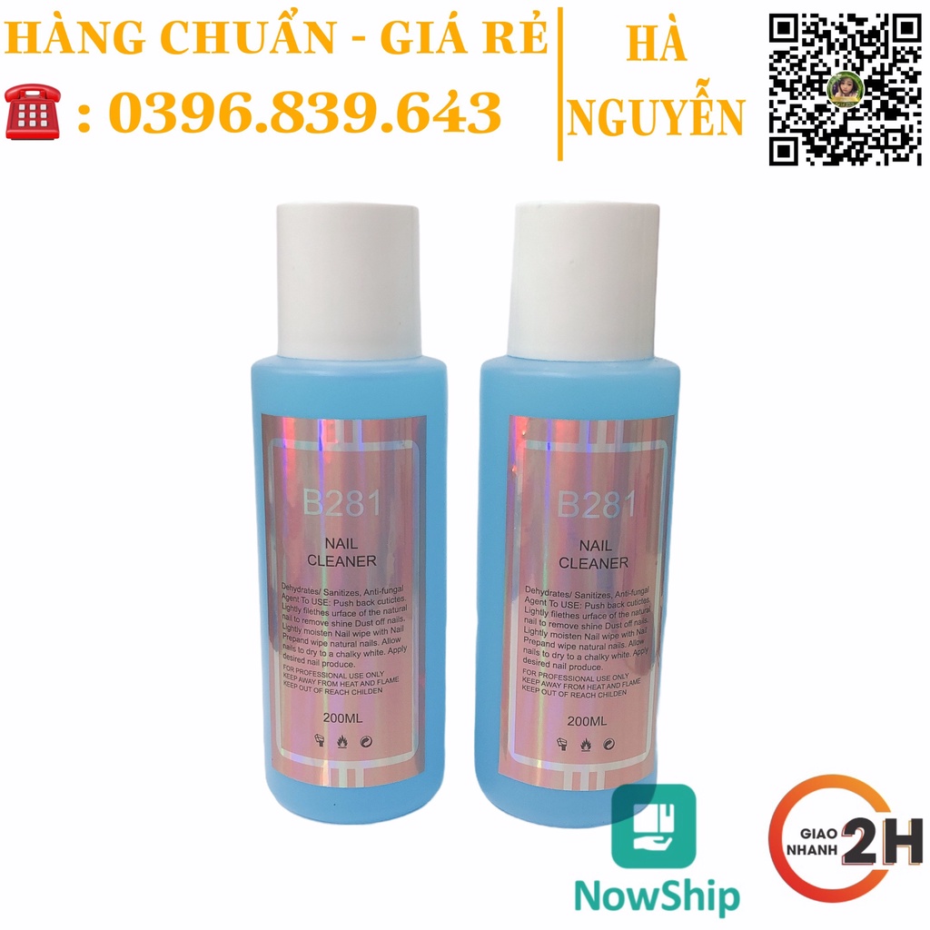 Nước Lau Gel B281 200ml - Cồn Thơm Lau Gel - lau sơn