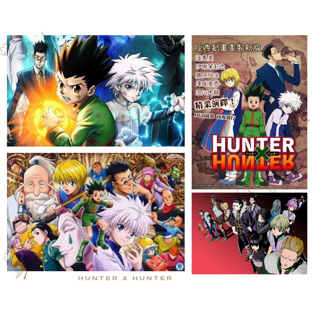 Ảnh Postcard Hunter X Hunter có dán sticker in hình anime - Quà Tặng