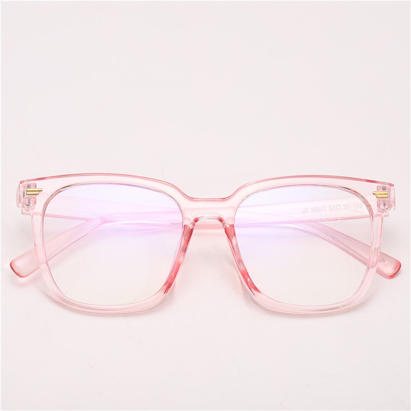 Mắt Kính Giả Cận Form Vuông Vạch Kép 442 Retro Siêu Hot - Hazo