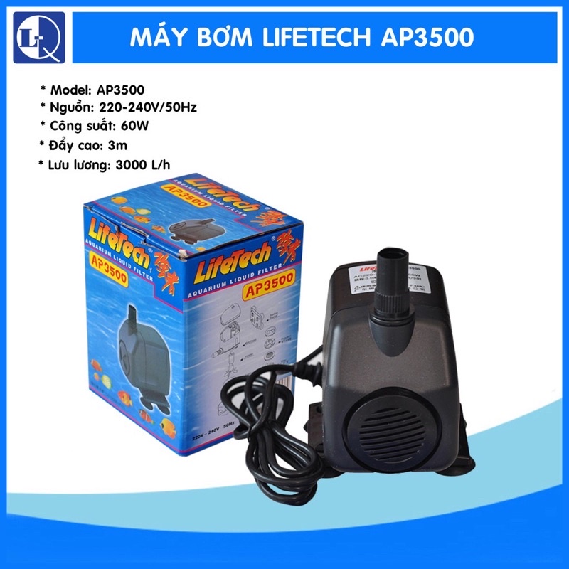 Máy Bơm Nước Hồ Cá LIFETECH AP 3500 | Lifetech AP3500 - 60w