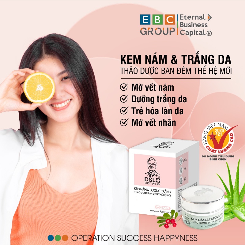 Kem nám & dưỡng trắng thảo dược ban đêm thế hệ mới (12g), mờ nám, mờ vết nhăn, trẻ hóa làn da