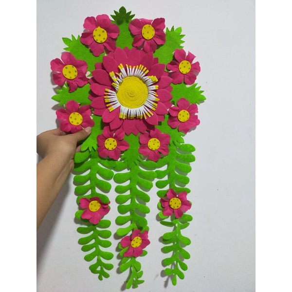 Lẵng hoa vải nỉ