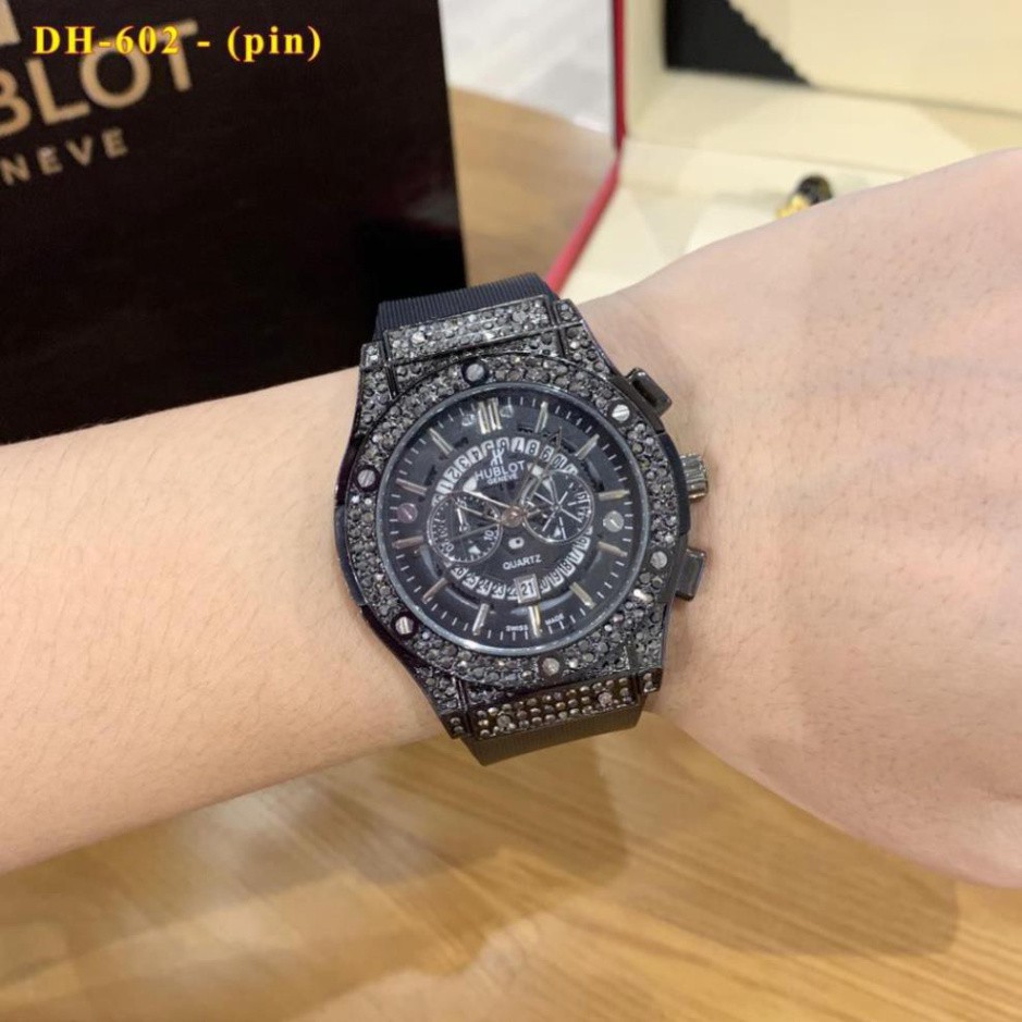 Đồng hồ nam nữ Hublot - unisex cặp đôi dây cao su sang trọng đẳng cấp-Tặng hộp da cao cấp