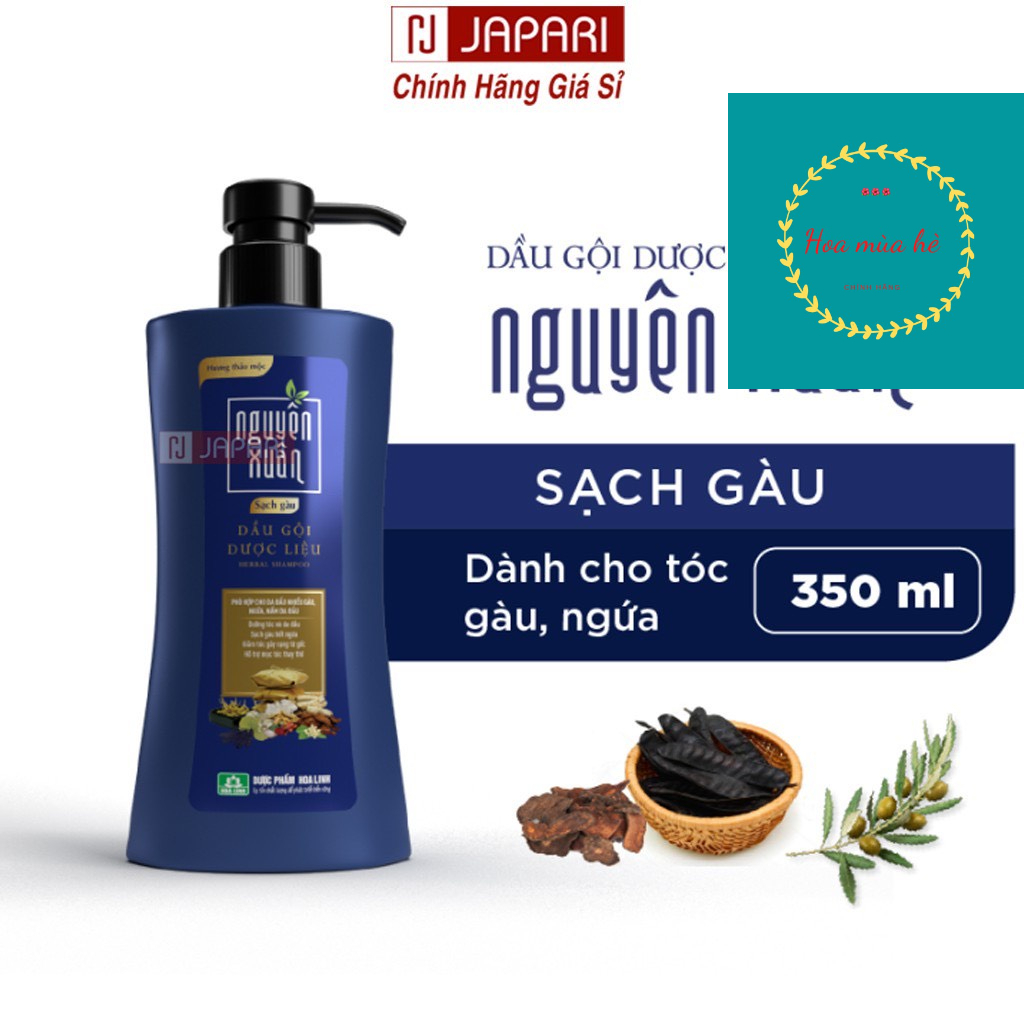 Dầu gội Dược liệu Nguyên Xuân Sạch Gàu 350ml chính hãng