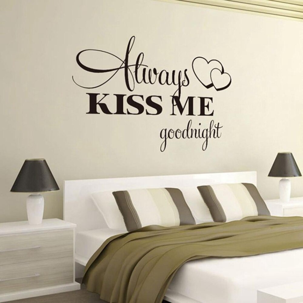 Sticker Dán Tường Họa Tiết Chữ Good Night Sweet Dreams Dùng Trang Trí Phòng Khách Phòng Ngủ