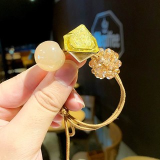 Cột tóc đủ màu Kẹp pha lê phong cách Hàn Quốc