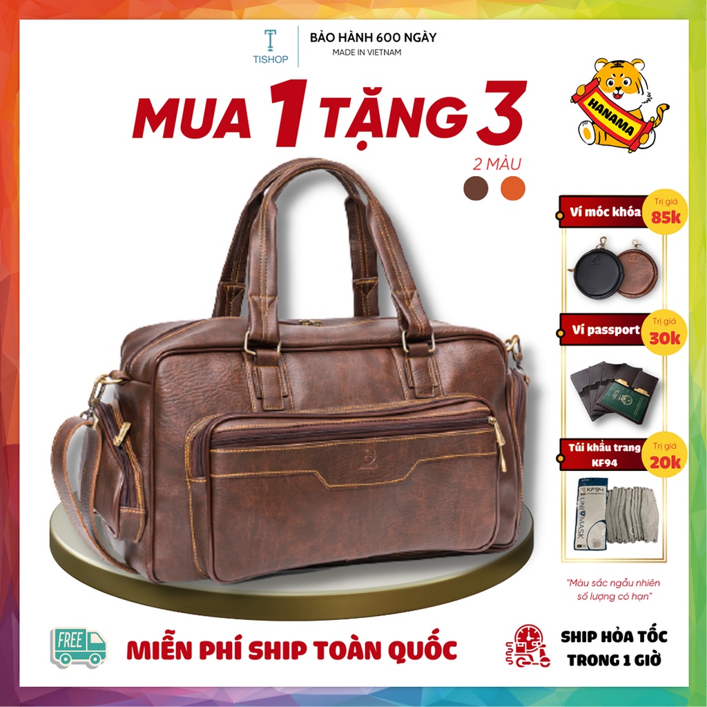 Túi Du Lịch HANAMA Move 4, Có Ngăn Đựng Giày,Vừa 8 Bộ Quần Áo, LapTop, Ipad
