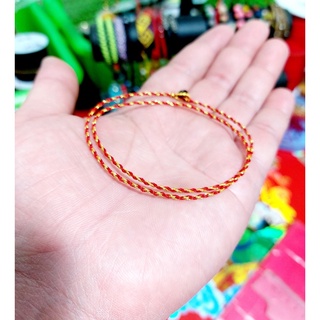 Vòng tay ( chân ) chỉ đỏ cuốn 2 nấc sợi nhỏ may mắn ( Ghi chú size cổ tay )