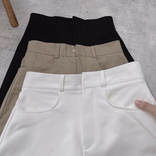 Chân váy Kaki form chữ A basic đen nude trắng (ảnh thật)