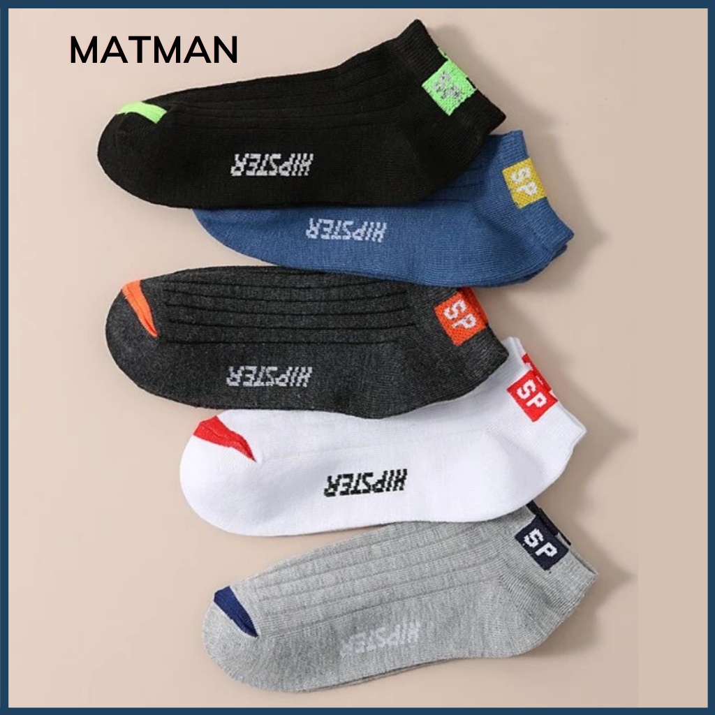 Vớ cổ ngắn, vớ nam nữ chất liệu vải hàn quốc SP nhiều màu