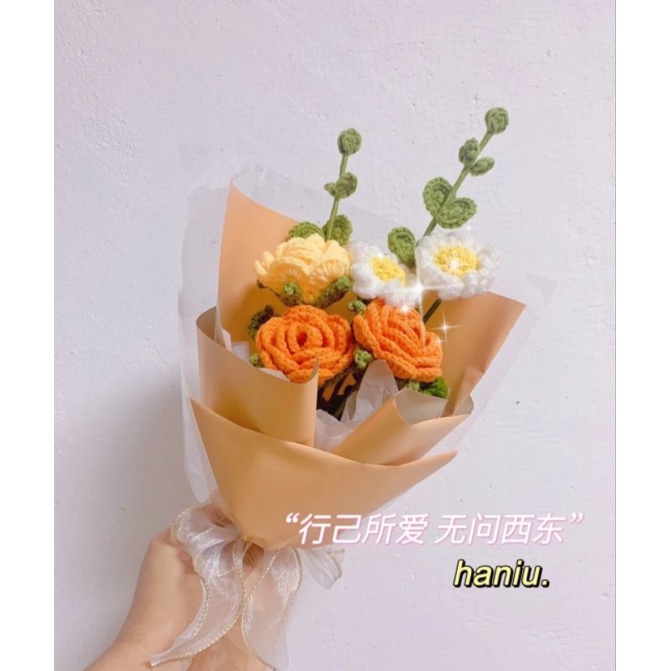 Hoa len bó sẵn _ handmade