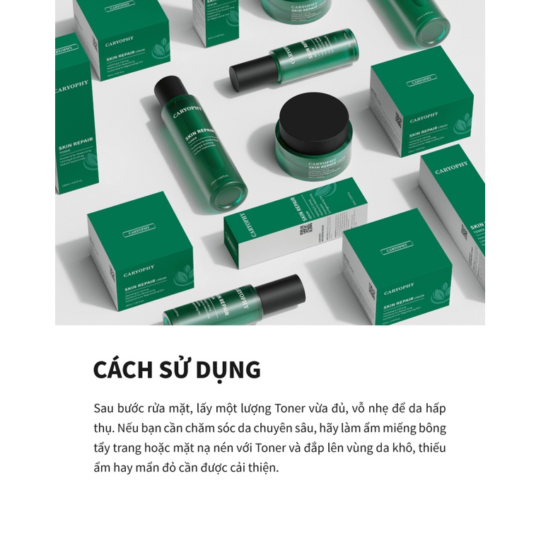 Nước Cân Bằng Cấp Nước và Làm Dịu Da - Caryophy Skin Repair Toner 120ml
