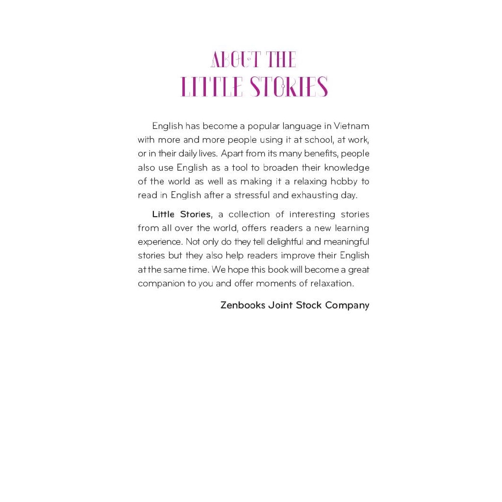 Sách - Little Stories – To Help You Relax