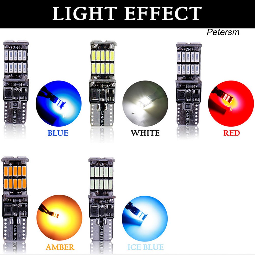 Set 4 Đèn Led 12v 6000k T10 W5W Gắn Bên Hông Xe Ô Tô