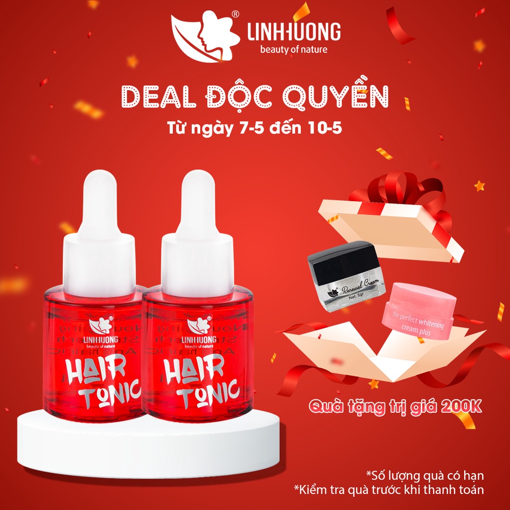 Hair Tonic Linh Hương – Tinh Chất Kích Thích Mọc Tóc, Mi, Mày – Giảm Gãy Rụng – Hết Hói Sau 2 Tuần 20ml