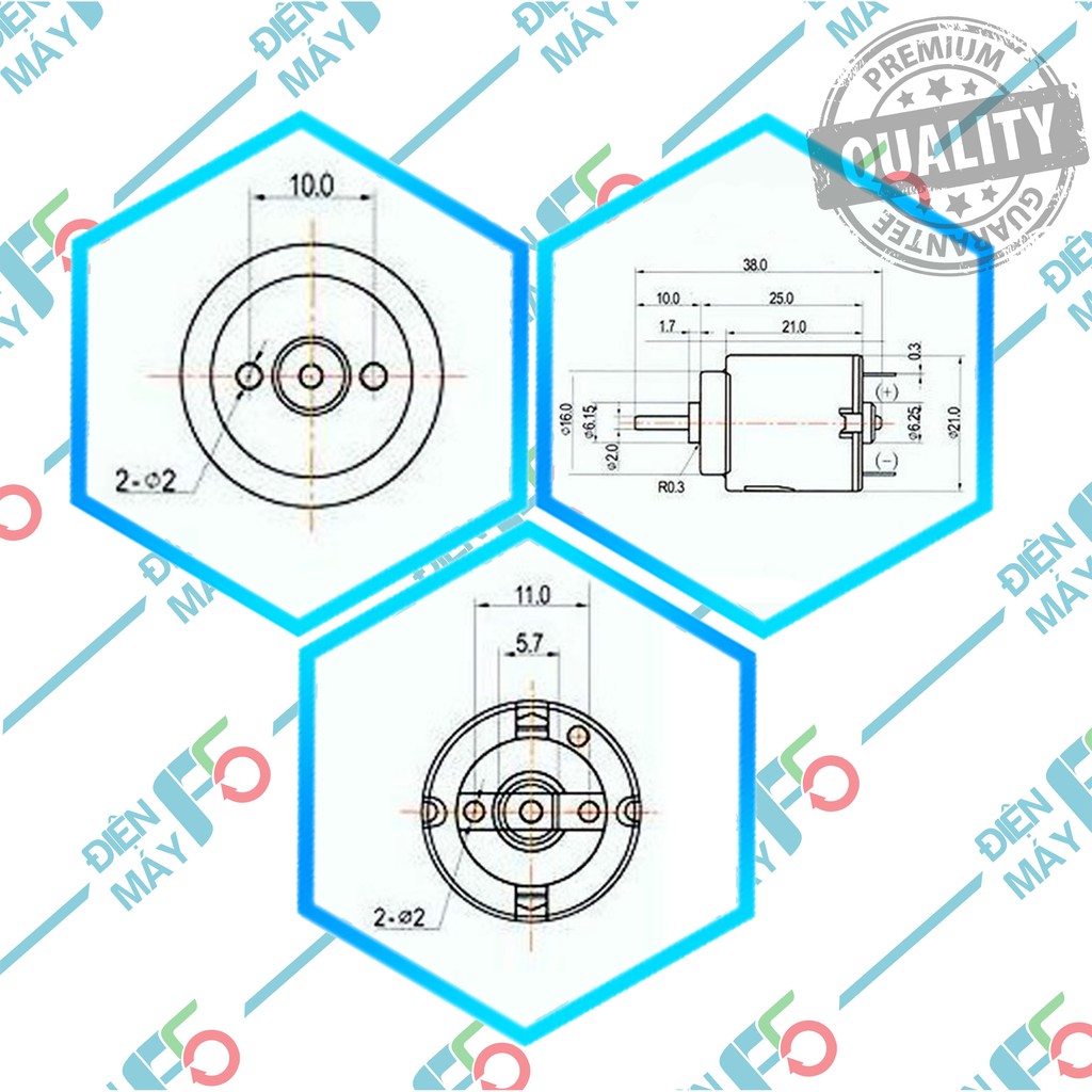 DMF5 Mô tơ Moto Motor 140 140R 1.5V - 6V chất lượng cao