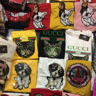Áo thun gucci chó , mèo, môi hàng cao cấp