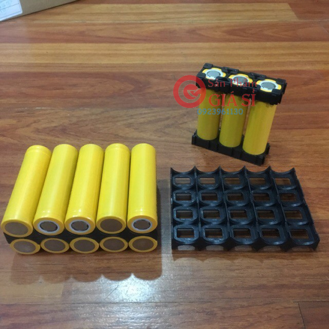 Khung lắp đế pin li-ion 18650 3 cell hoặc 5 cell ❤️freeship❤️