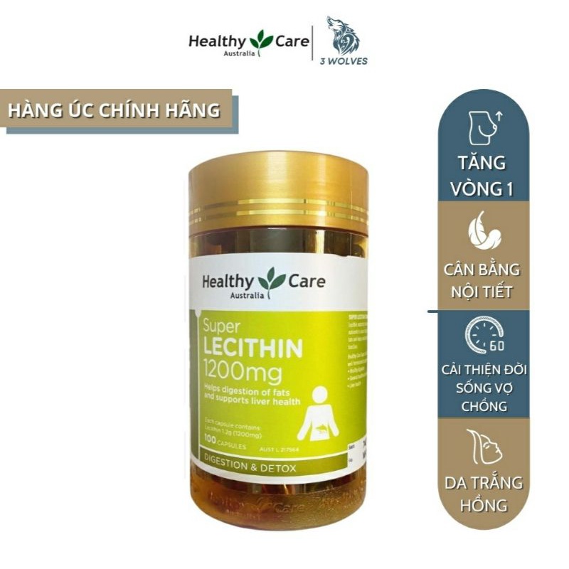 [Date mới]Mầm đậu nành Super Lecithin Healthy Care - Úc